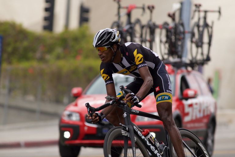 Daniel Teklehaimanot en course